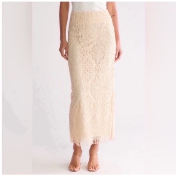 Parker Dresses & Skirts - Parker Cream Lace Maxi Skirt NWT 12